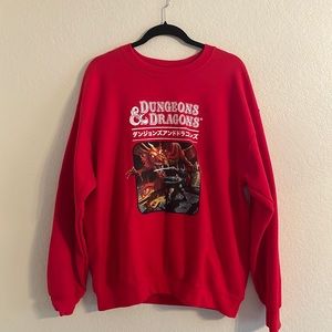 D&D Vintage Mens Sweater Red Quality Cotton blend great condition
